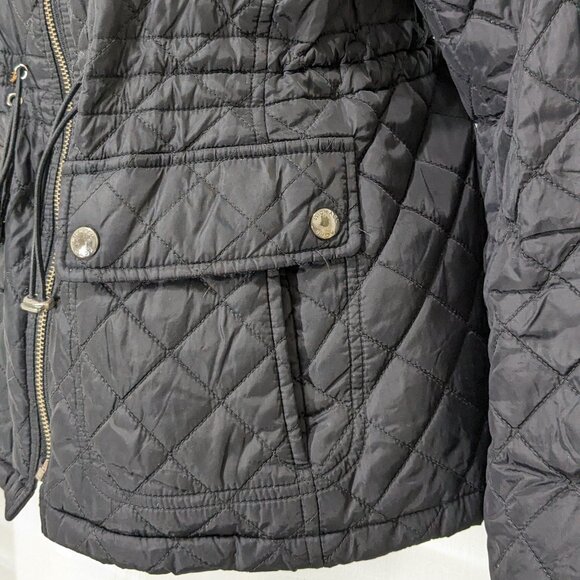 MICHAEL KORS Quilted Jacket Coat Ladies Designer Size M Black - Picture 5 of 16